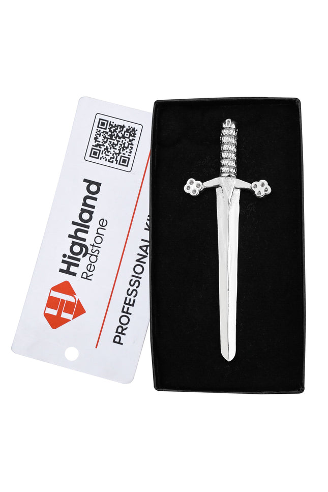 Scottish Kilt Pin for men | Bruce Sword Chrome