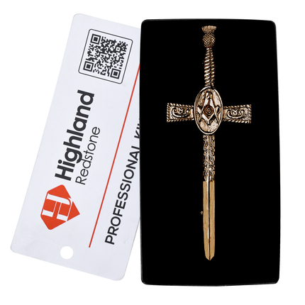 Scottish Kilt Pin for men | Masonic Thistle Antique