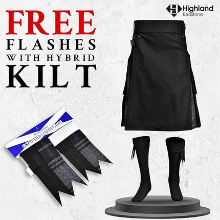 Grey Highlander Hybrid Utility Kilt for Men - Traditional Style with Modern Functionality | Big & Tall