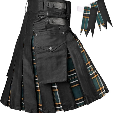 Irish Heritage Hybrid Utility Kilts for Men  - Traditional Style with Modern Functionality | Big & Tall