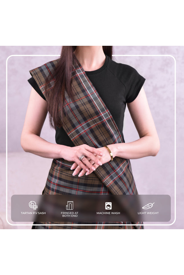 Women's Sash | Scottish Heritage Weathered Tartan