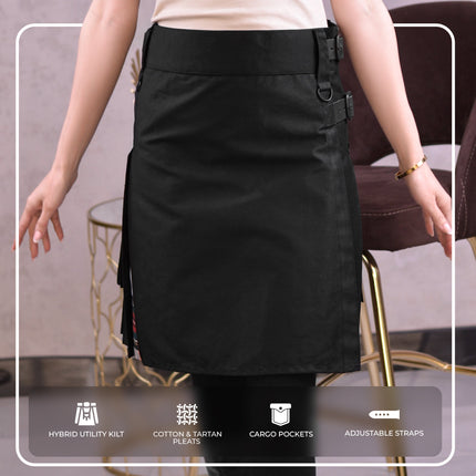 Women's Hybrid Utility Kilt | Dress Stewart Tartan