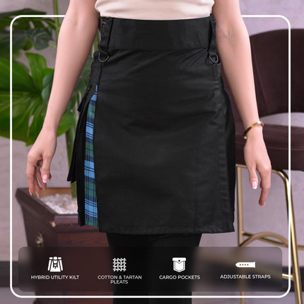 Women's Hybrid Utility Kilt | Ancient Campbell Tartan