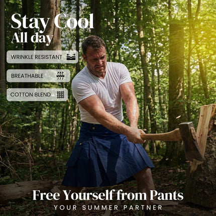 Phantom Modern Utility Kilt | Blue