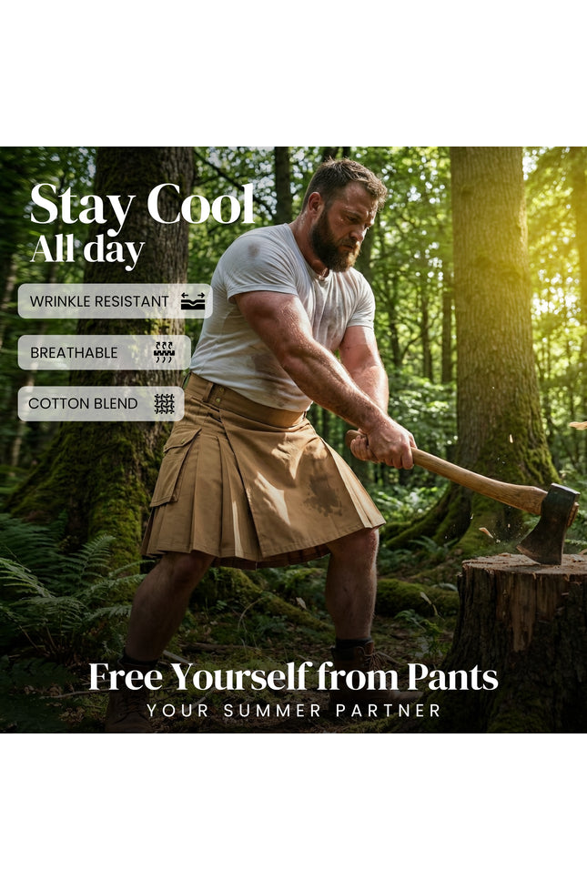 Phantom Modern Utility Kilt | Khaki