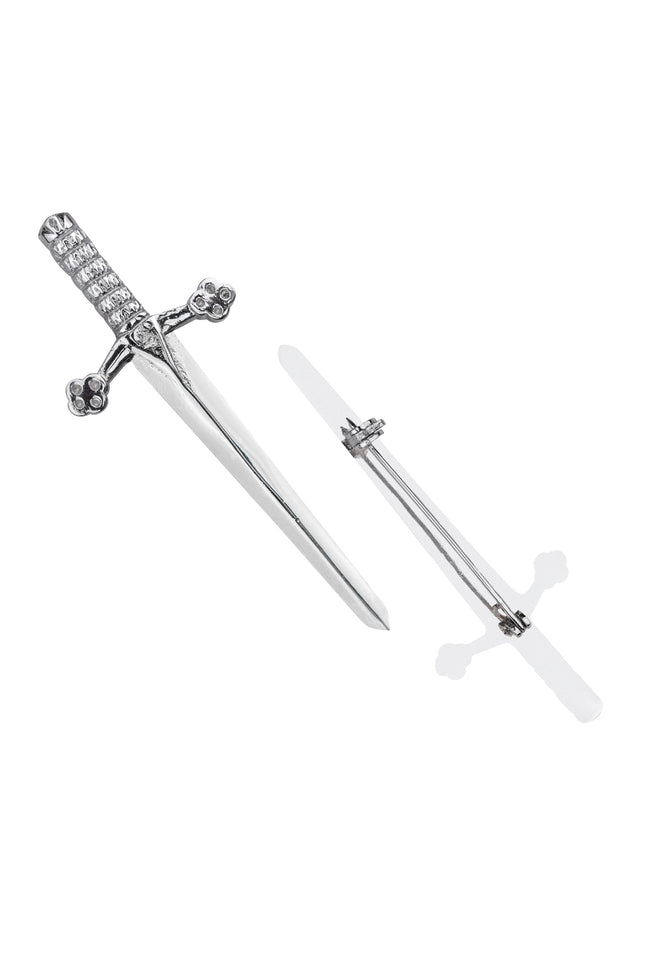 Scottish Kilt Pin for men | Bruce Sword Chrome