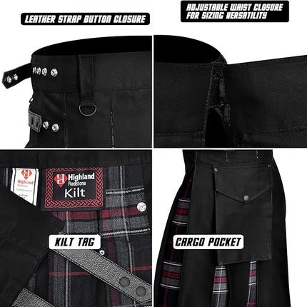 Spirit Of Bruce Hybrid Utility Kilts for Men  - Traditional Style with Modern Functionality | Big & Tall