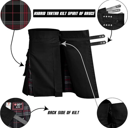 Spirit Of Bruce Hybrid Utility Kilts for Men  - Traditional Style with Modern Functionality