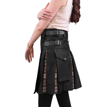 Women's Hybrid Utility Kilt | Scottish Heritage Weathered | Big & Tall