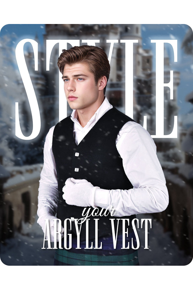 Black Argyll Jacket & Vest